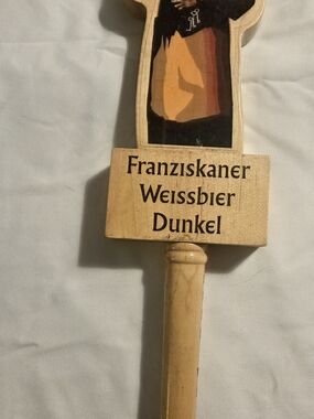 Weissbier Dunkel Wooden Tap Handle - Brown